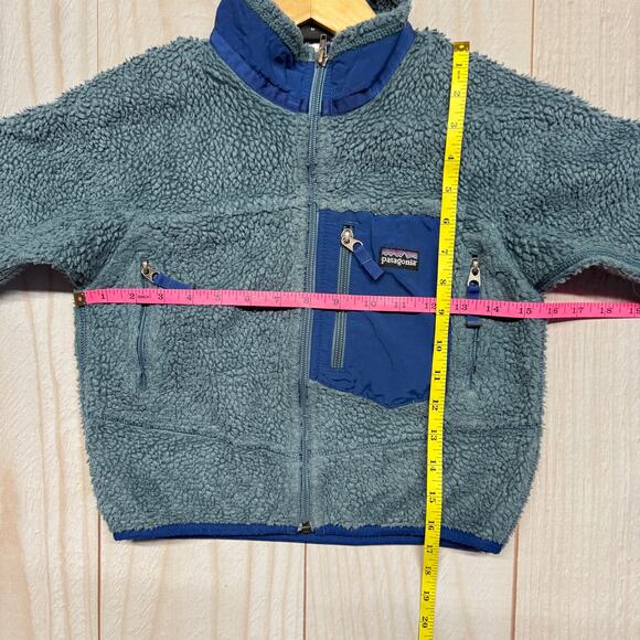 Vintage 2009 Patagonia Retro-X Cardigan Deep Pile Fleece Jacket Kids Size XS 5-6 - Picture 8 of 11